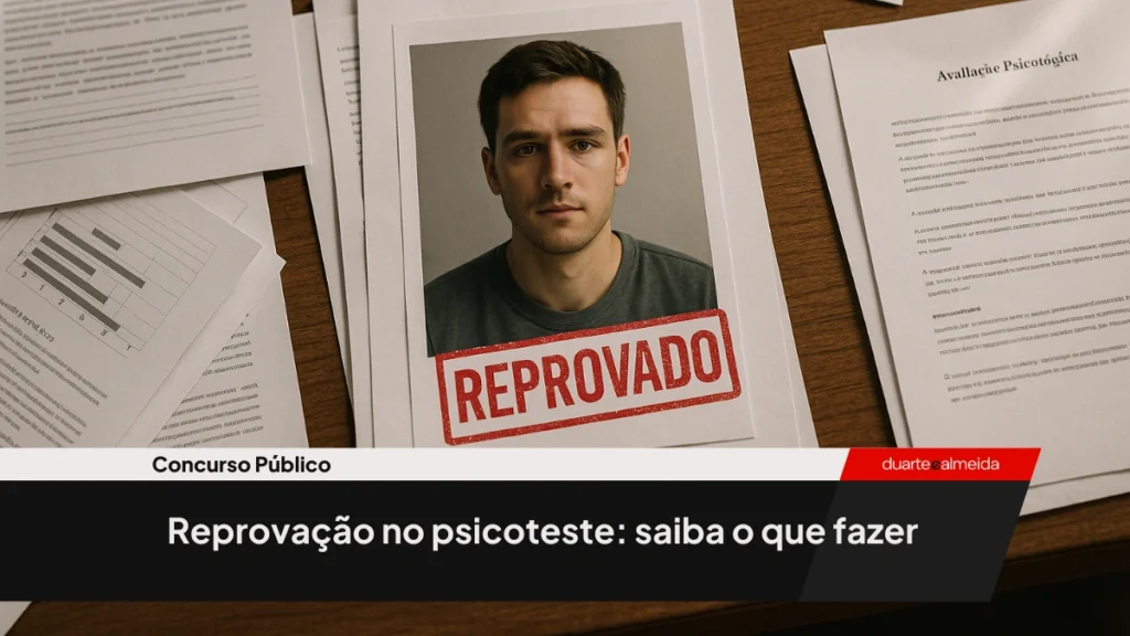 reprovação no psicoteste de concurso público