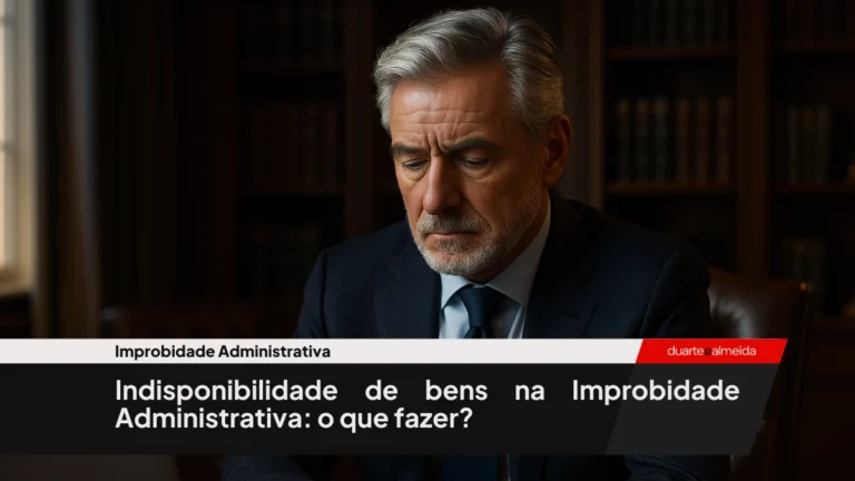 Homem mais velho, de terno azul-escuro, sentado em um escritório sofisticado, olhando com expressão séria e preocupada para a mesa à sua frente.