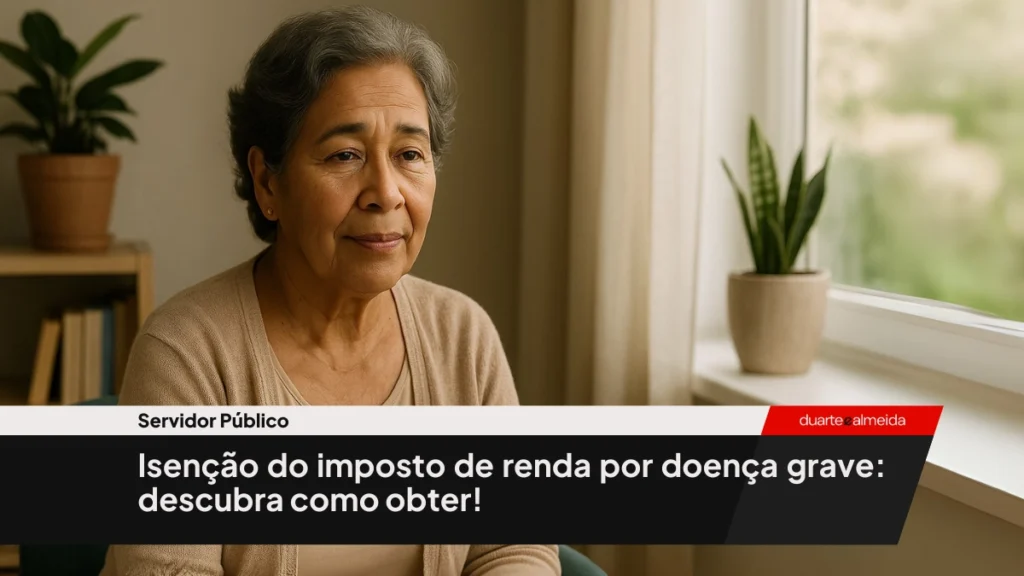 Mulher de meia-idade sentada em uma poltrona próxima a uma janela iluminada, com expressão tranquila, em um ambiente doméstico aconchegante.