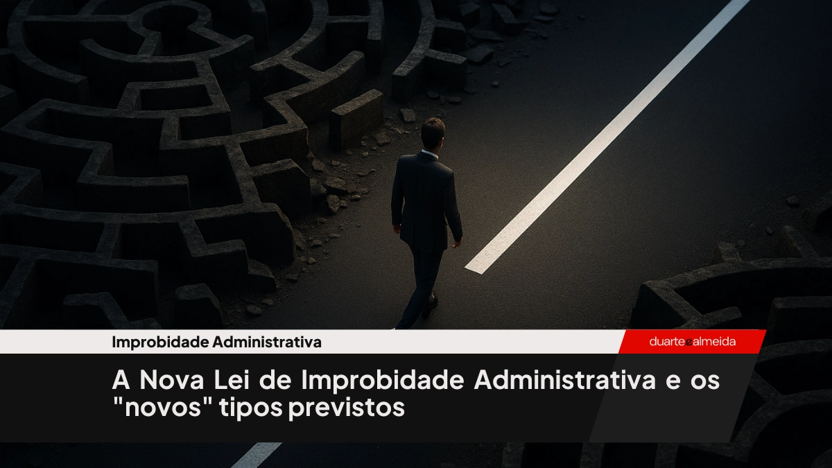 A Nova Lei de Improbidade Administrativa e os "novos" tipos previstos