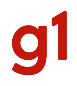 Logo do g1, portal de notícias da Globo